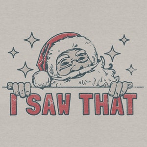 Babbo Natale ho visto quel divertente Vintage retrò Natale PNG trasparente Download digitale