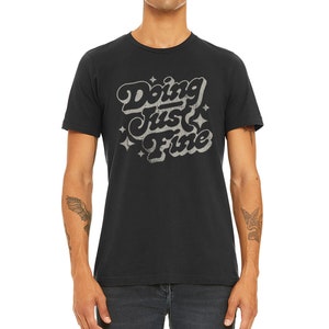 Doing Just Fine Vintage Retro Type Hipster Phrase Transparent PNG ...