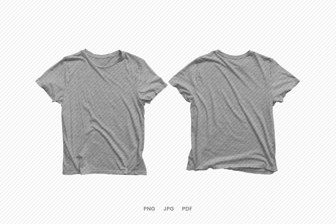 Heather Gray Athletic T-shirt Mockup Instant Digital Download - Etsy