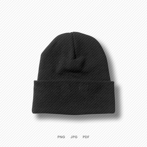 Folded Beanie Mockup Instant Digital Download for Mockups, Logos, Shirt Designs, Pitches, Crafts and More