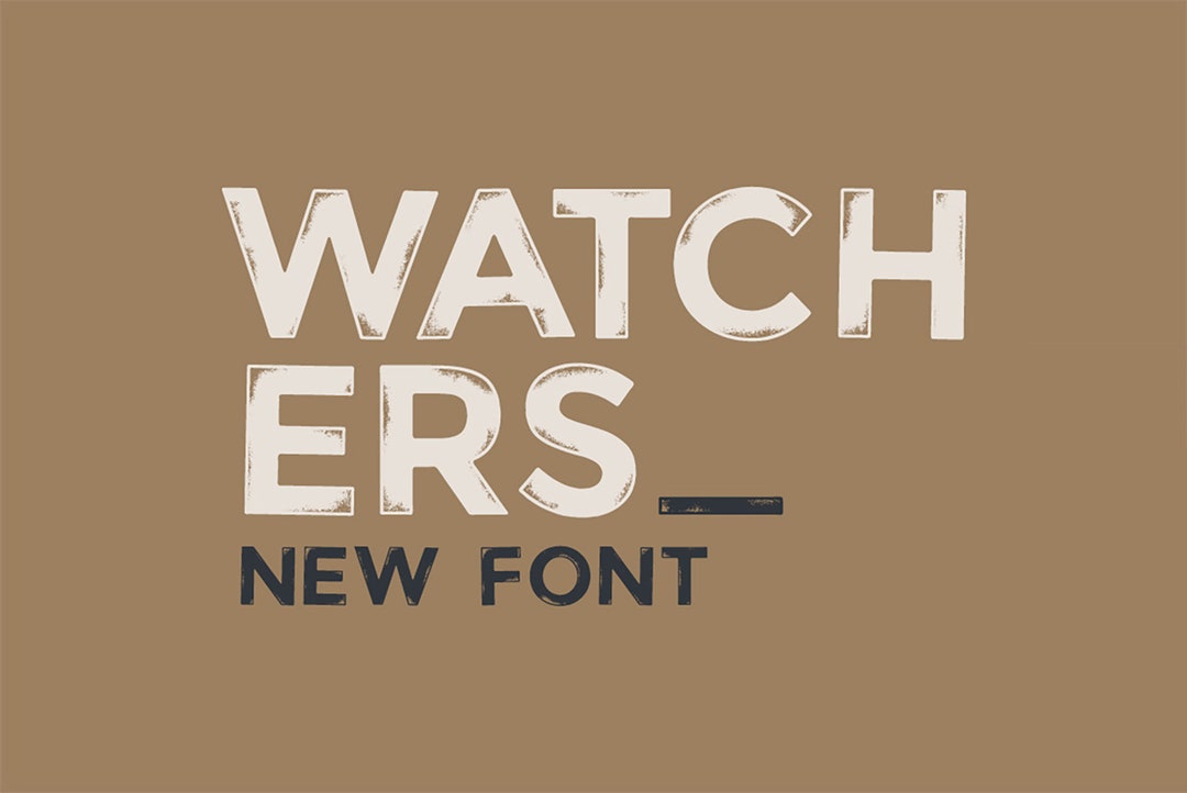 Watchers Hand Written Organic Font Instant Digital Download for Logos ...