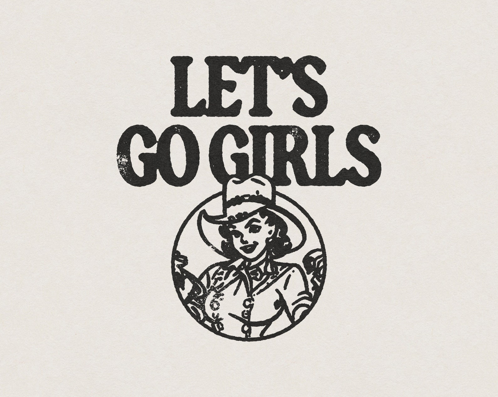 Let's Go Girls Shania Twain American Cowgirl & Cowboy Retro Vintage ...