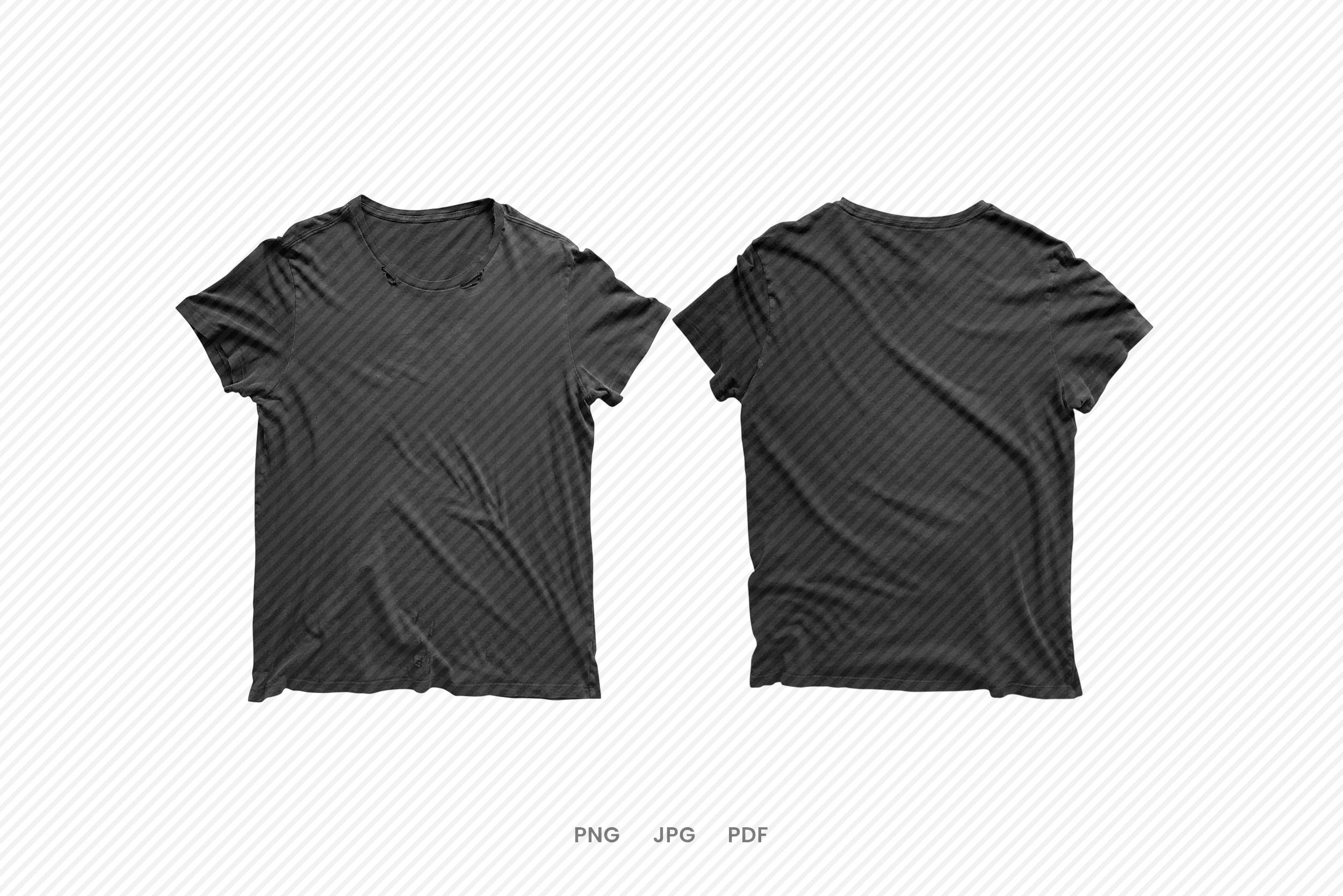 Vintage Distressed Black T-shirt Mockup Instant Digital Download for ...