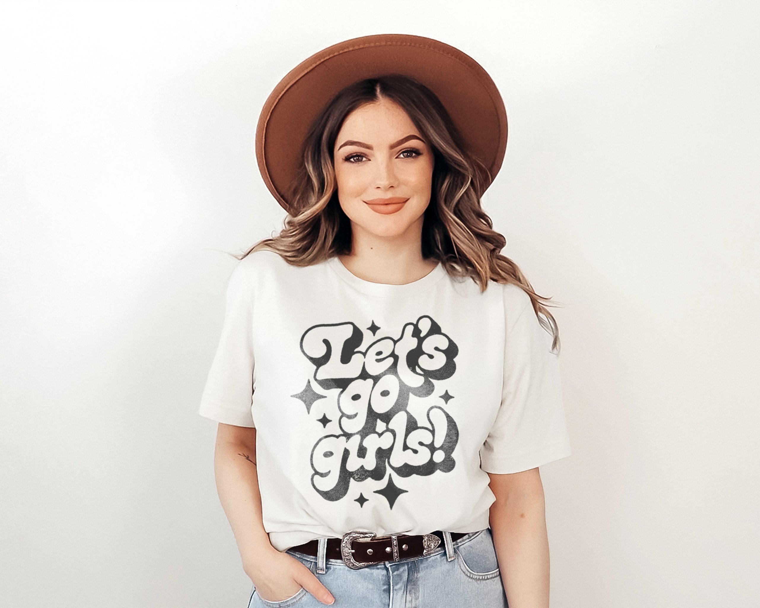 Let's Go Girls Shania Twain American Cowgirl & Cowboy Retro Vintage ...