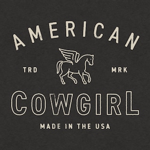 American Cowgirl Made in USA Country Western Cowboy Transparent PNG Digital Download