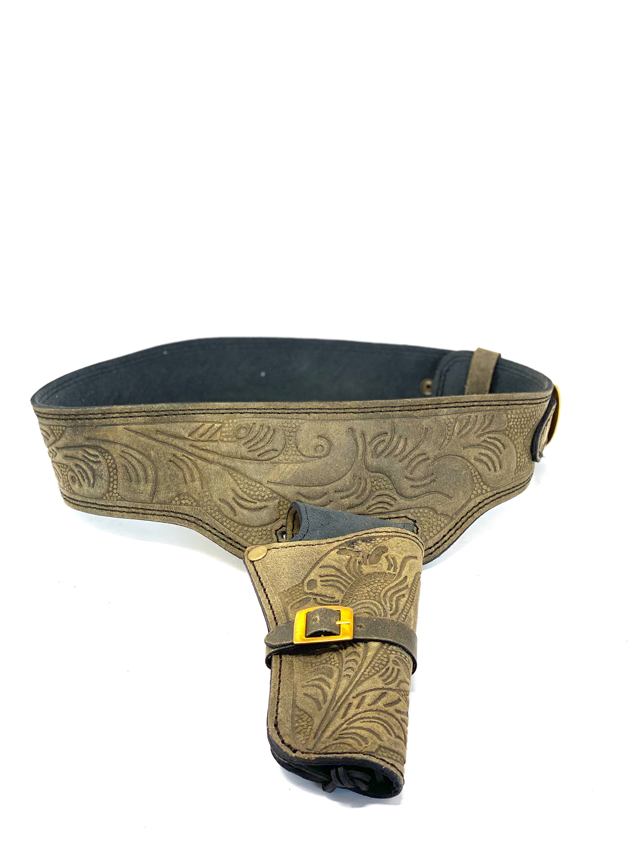 Holster Belt, Cartridge Loops, Western Holster, Genuine Leather