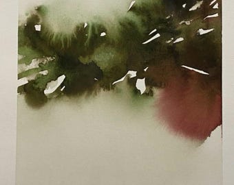 Davide Benati , Acuarela original sobre papel , firmada  y fechada , Italy .