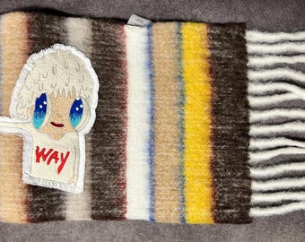 Javier Calleja and Mira Mikati, limited edition scarf, only 17 units