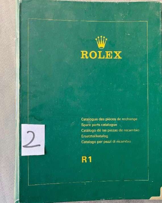 Rolex R1 Spare Parts Catalog, 100% Original - Etsy