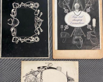 Major J. S. Hicks  for Moss Bros , Illustrations  , Originals drawings  1960 , London