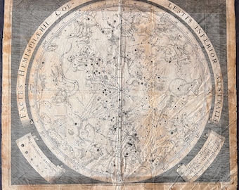 Johannes Zahn, engravings from 1696, Celestial maps, Facies Hemisphaerii Coelistis, 2 etchings