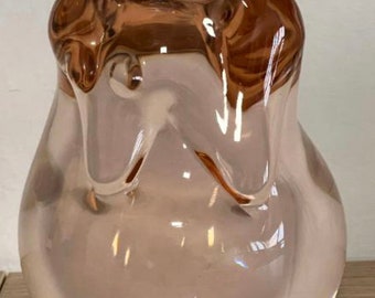 ピノ・シニョレット、1975年頃、彫刻ガラス、サイン入り、 - Etsy 日本