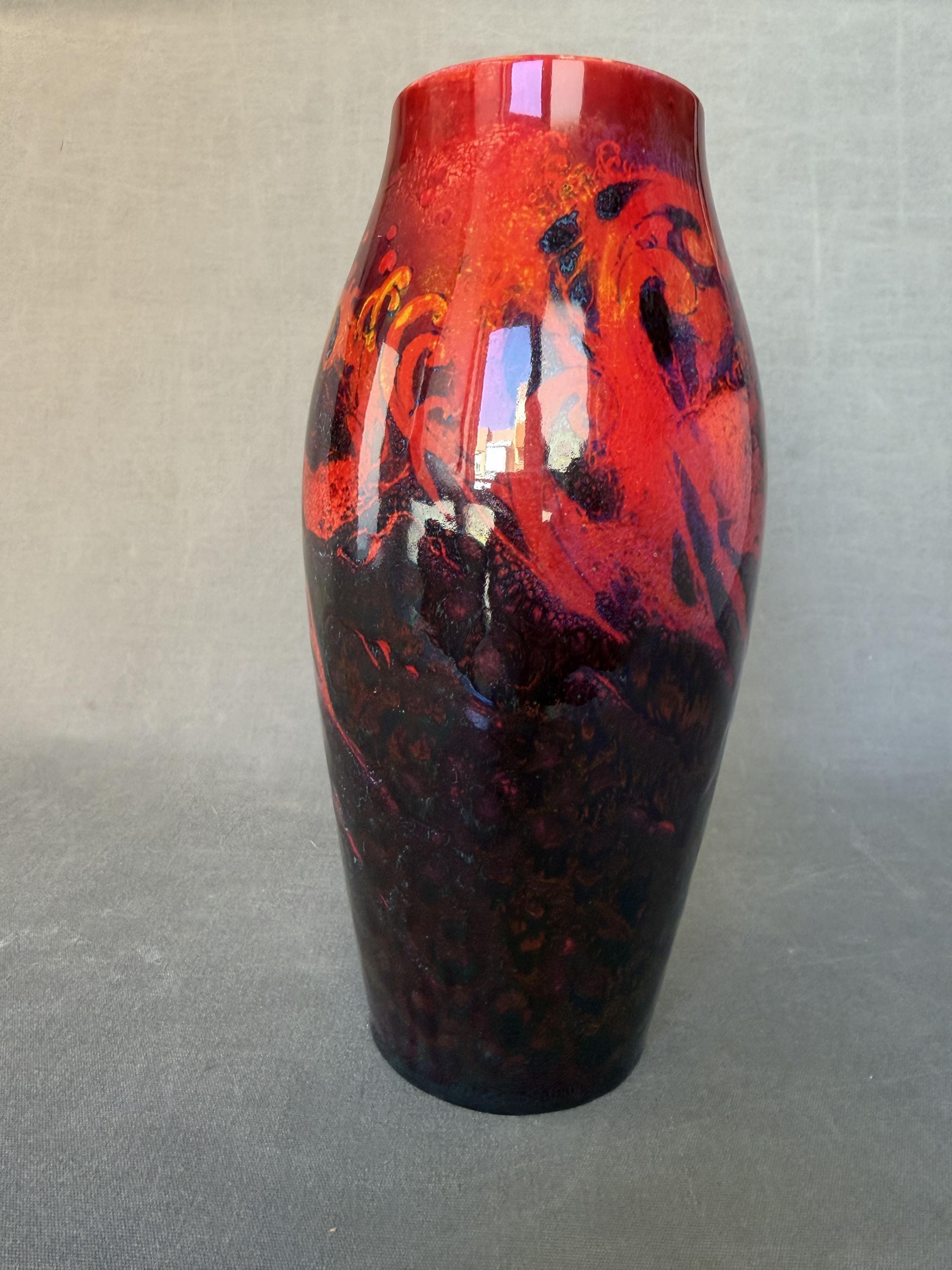 Royal Doulton Flambe Vase - Etsy UK