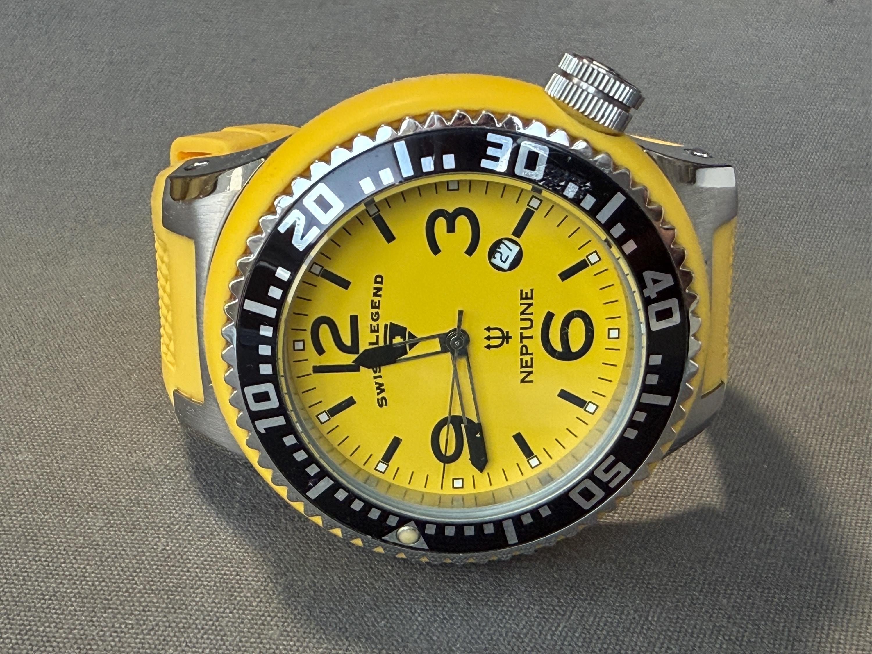 Swiss Legend Neptune Watch, 55 Mm With Crown, Quartz - Etsy