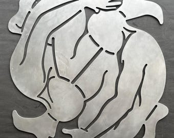 Stephen Littlefield signed aluminum sculpture, Orlando