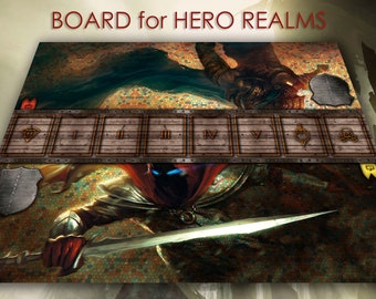 Tapis de jeu Hero Realms, nouveau tapis de jeu LCG unique en son genre