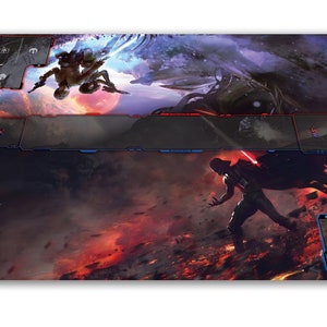 Star Wars The Deckbuilding Game Custom Gameboard jogo de tabuleiro tapete de jogo exclusivo CCG Card PlayMat Lord Vader & Luke Skywalker Edition Deck Building