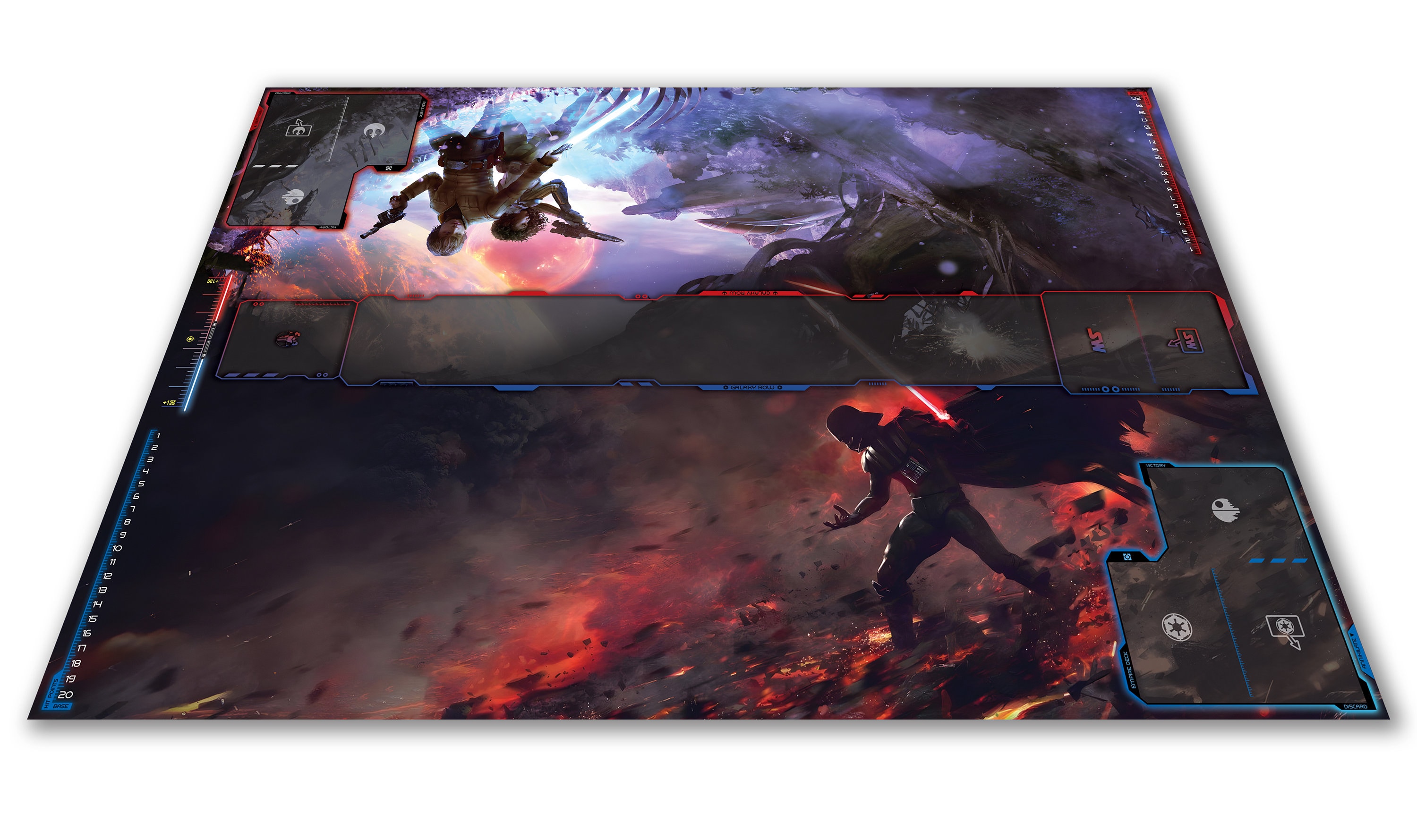 Star Wars The Deckbuilding Game Custom Gameboard game board mat unique CCG Card PlayMat Lord Vader & Luke Skywalker Edition Deck Building