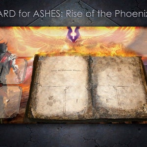 Tapis de jeu de société Ashes Rise of the Phoenixborn Nouveau tapis de jeu LCG pour un joueur unique avec carte CCG