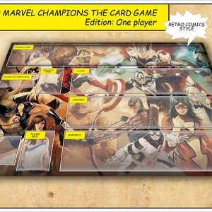 Neue einzigartige CCG Card PlayMat von Marvel respektieren die LKG One Player Edition Custom Gameboard Matte