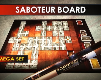 Saboteur-alfombrilla de tablero de juego, tarjeta CCG única, LCG PlayMat