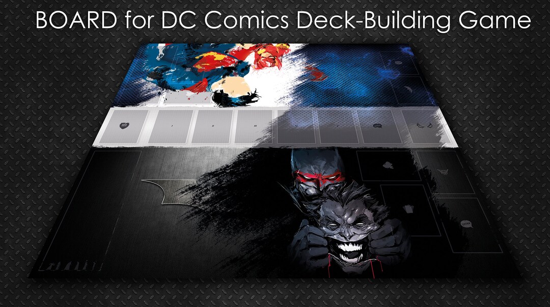DC Comics the Deckbuilding Game Custom Gameboard Game Board Mat New