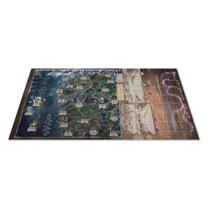 The Witcher: Old World The Board Game Plateau de jeu personnalisé Tapis anglais Nouveau tapis de jeu Witcher CCG unique avec extensions 120 x 59 cm