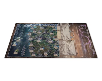 The Witcher: Old World The Board Game Plateau de jeu personnalisé Tapis anglais Nouveau tapis de jeu Witcher CCG unique avec extensions 120 x 59 cm