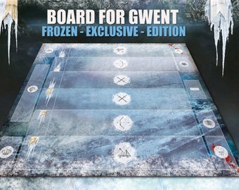 The Witcher Frozen Limited Edition Gameboard for Gwent Card game board mat New unique CCG LCG PlayMat Huge Size