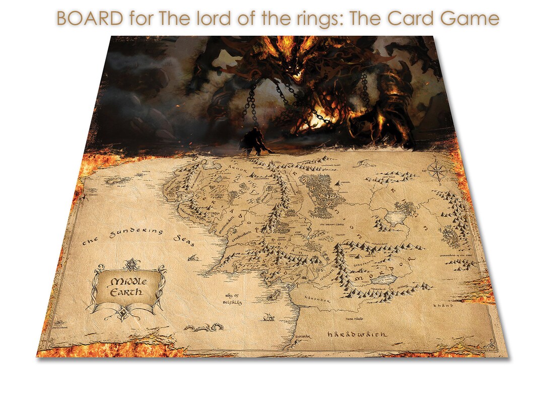 No.516 Fantasy Land Middle Earth Card Game Playmat – TCG/CCG Standard Mat With Non-Slip Backing
