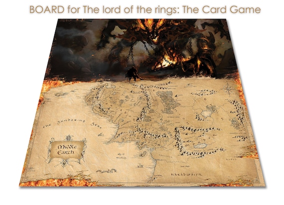 The Lord of the Rings Map Edition Limited Gameboard Game Board Mat