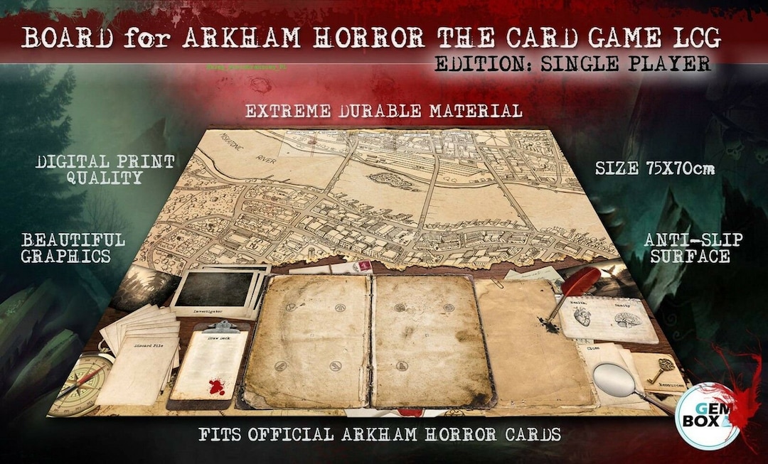 Arkham Horror Gameboard Game Board Mat New Unique CCG Card LCG Playmat