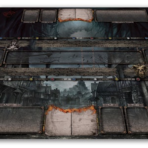 Terrors of London Custom Gameboard game board mat New unique CCG Card LCG PlayMat