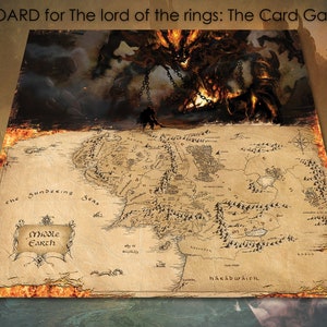 Tablero de juego de edición limitada de El Señor de los Anillos, tapete de juego de cartas CCG único y nuevo.