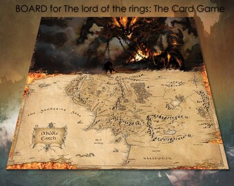 Tappetino da gioco The Lord of the Rings Map Edition Limited Gameboard Nuovo esclusivo tappetino da gioco per carte CCG