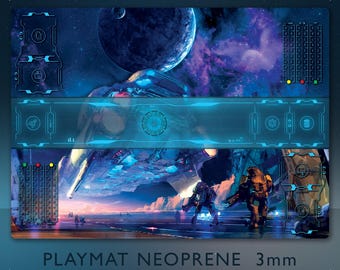 Premium Neoprene Star Realms Deckbuilding Gameboard game board mat New unique CCG Card LCG PlayMat Like &quot;Mouse Pad&quot; - 3mm