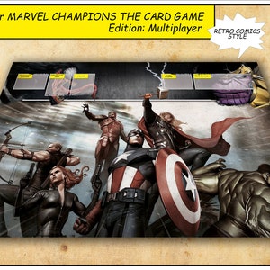 Marvel campeões LCG MultiPlayer Edition Tapete de tabuleiro de jogo personalizado Novo cartão CCG exclusivo PlayMat