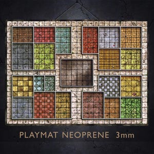 Premium Neoprene HeroQuest Custom Gameboard game board mat New unique CCG Card PlayMat Like &quot;Mouse Pad&quot; - 3mm