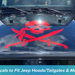 Hood Decal to Fit Jeep Wrangler & Gladiator