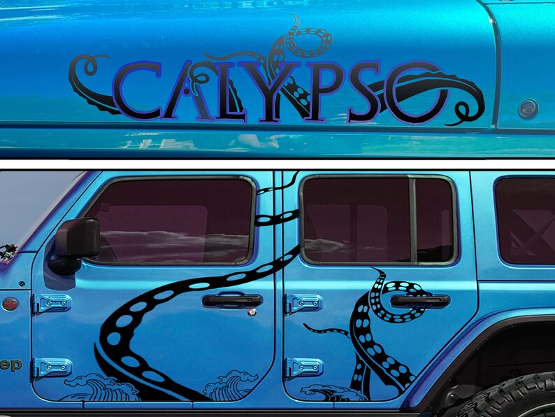 Hood Decal to Fit Jeep Custom Decals Etsy