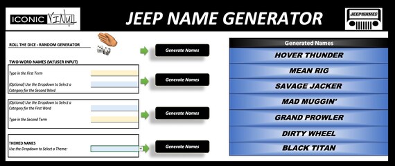 Badass Black Car Nicknames