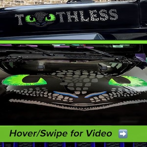 Hood Decal | Toothless Decal | Dragon Decal to Fit Jeep Wrangler Gladiator