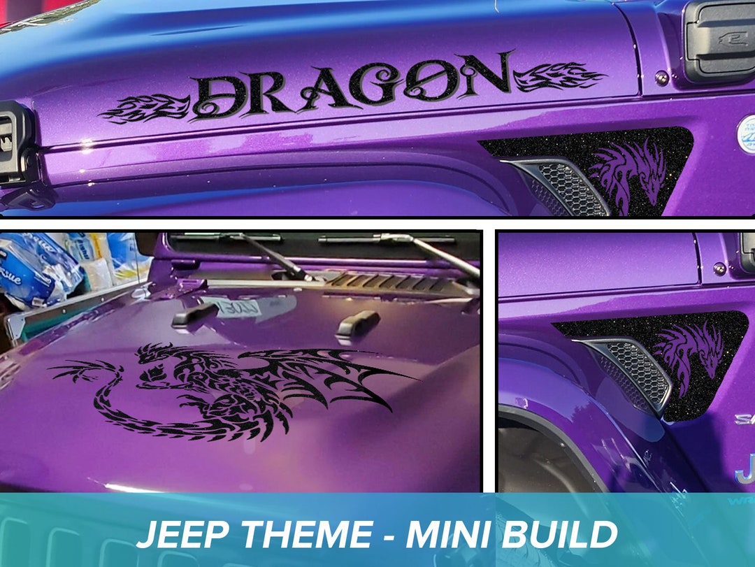 Hood Decal to Fit Jeep Custom Decal Graphics Etsy