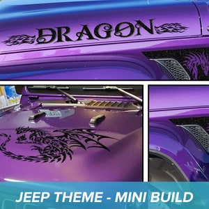 Hood Decal To Fit Jeep | Custom Decal Graphics