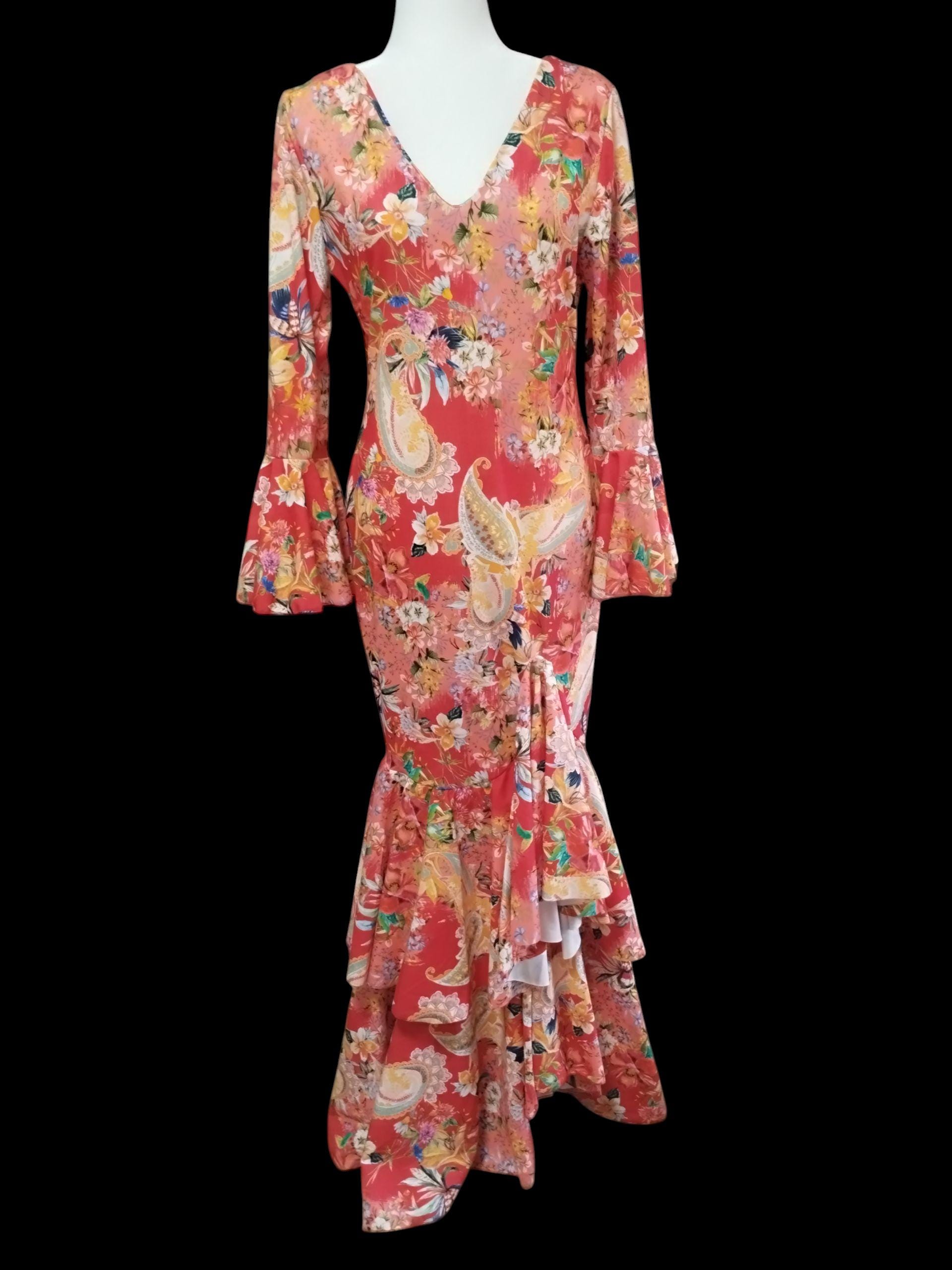 Women's flamenco dress. Scuba crepe.