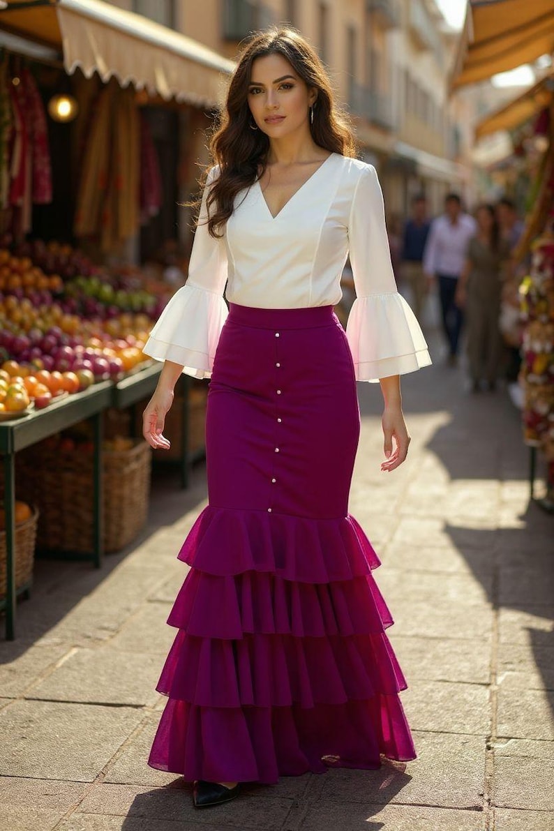 Flamenco Skirt. Flamenco Clothing and Fashion for Fairs and Shows. New ...