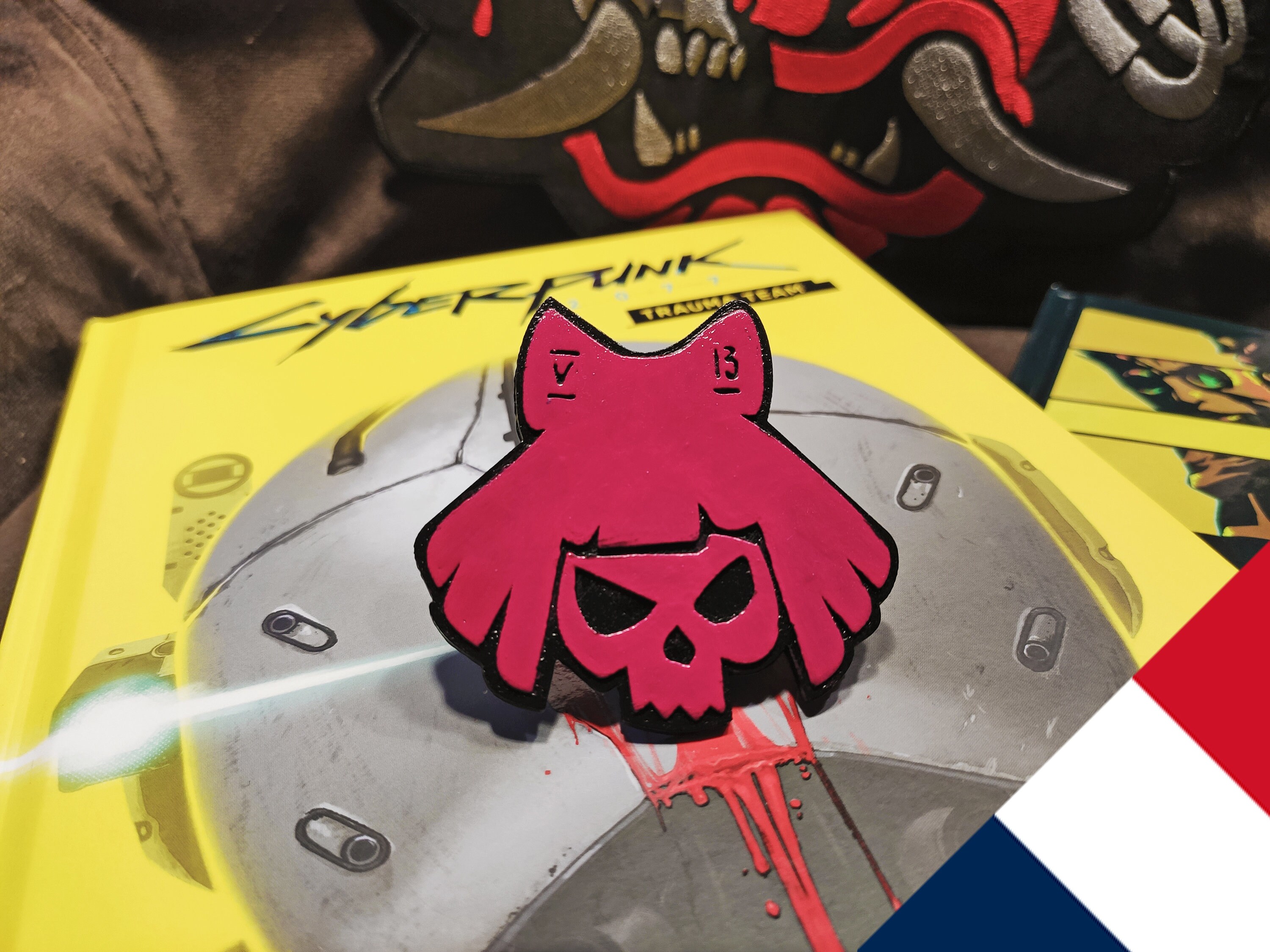 BADGE / MAGNET Moxes Cyberpunk 2077 Inspired