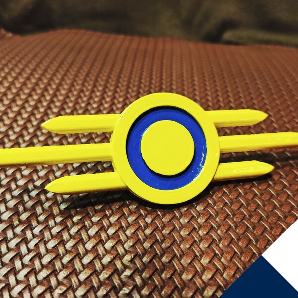 BADGE / MAGNET Vault-Tec Yellow - Fallout inspired