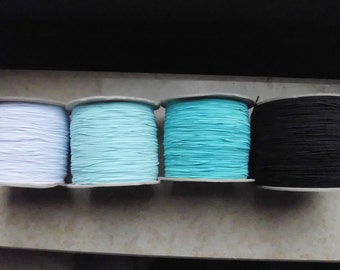 2 meters of hat elastic (EUR 1.25/meter) 0.8 mm rubber cord elastic band elastic many colors