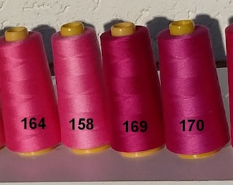 Overlock yarn pink pink purple (EUR0.82/km) 3000Y Kone (2743 m) overlock yarn